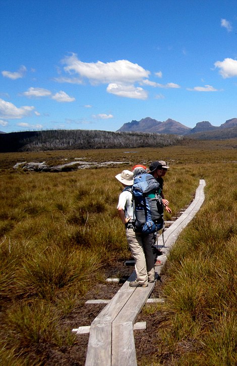 The overland track in Tasmania