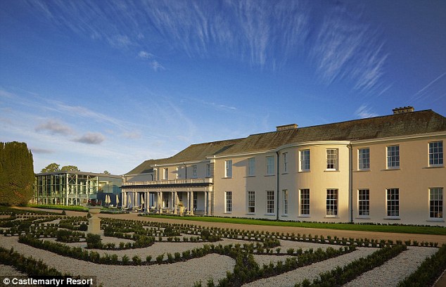 High-end honeymoon: The five-night stay could be costing the celebrities upwards of £40,000