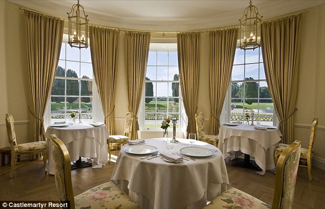 Dining with a view: The Castlemartyr Resort restaurant where Kim and Kanye are rumoured to be honeymooning