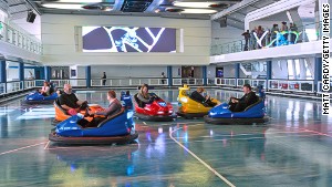 If rough seas don't rattle you, the bumper cars surely will. 