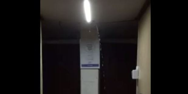 Images posted on Facebook showing sewage leaking through a ceiling. Photo / Supplied