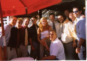 The Ferries got engaged at the old Navigator Restaurant on Edgartown Harbor. To seal the deal, Todd had the Vineyard Sound acapella group serenade Jennifer.