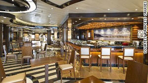 Enroute to Japan, it's only fitting Diamond Princess offers a sushi bar.