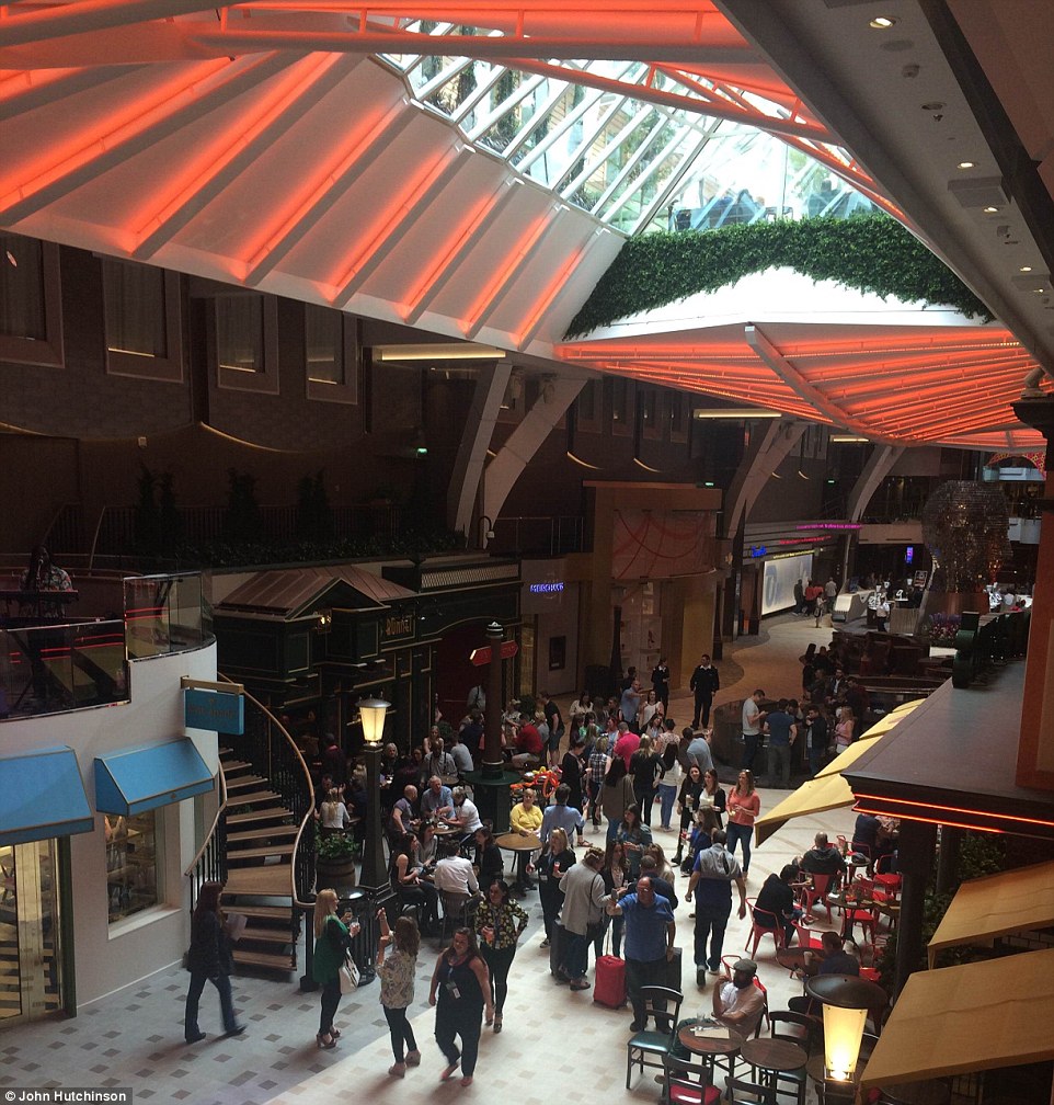 Padding around the spacious veranda walkways it is surprising how relaxing it feels to be aboard such a mighty behemoth