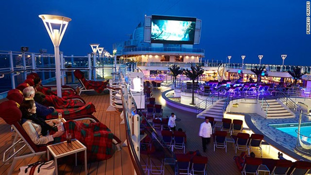 Prince Cruises' Regal Princess features an adults-only pool, a glass-enclosed SeaWalk extending 128 feet over the water and balconies for all outside cabins.