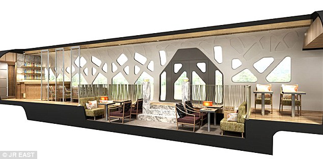 High-end: The designs for the new train have been drawn up by Ferrari specialist Ken Okuyama