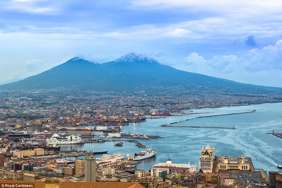 The sight of Mount Versuvius towering over Naples at sunrise is said to be one of the most extraordinary sights from sea