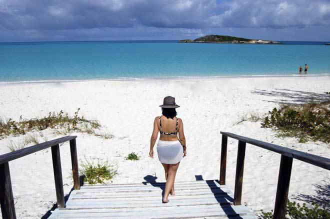 Tropic of Cancer Beach in Exuma in the Bahamas