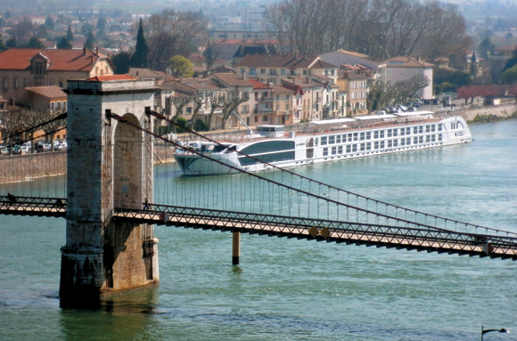 Uniworld’s S.S. Maria Theresa will be a virtual twin of the S.S. Catherine, seen here at Tain-l’Hermitage, France.