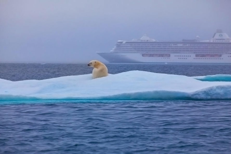 northwest passage, crystal cruises, crystal serenity, cruise ship, arctic sea ice, arctic ice melt, tourism, climate change, melting ice