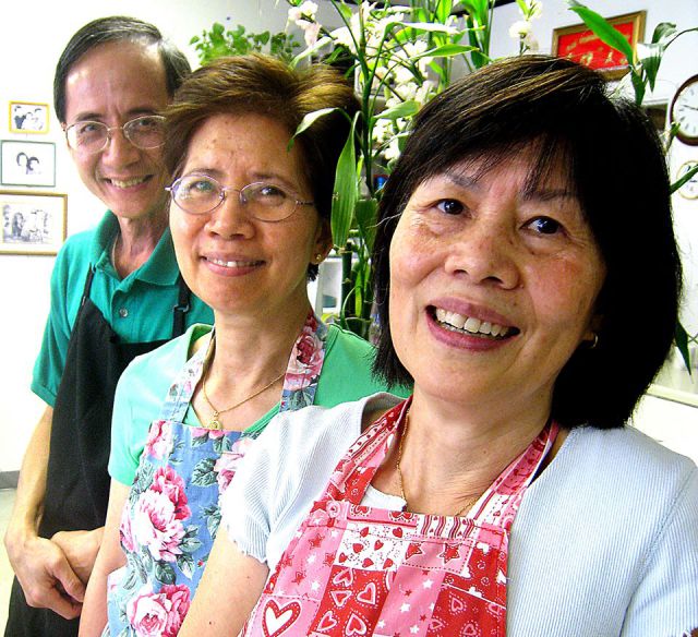Nick, Tran and Tam at Tam Deli. 