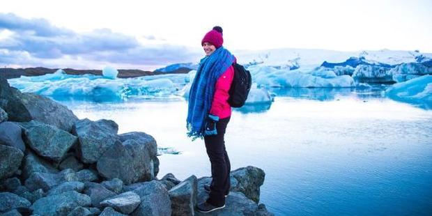 'I squealed and yelled with joy when I saw the northern lights,' Stephanie said of her trip to Iceland. Photo / Stephanie Allison