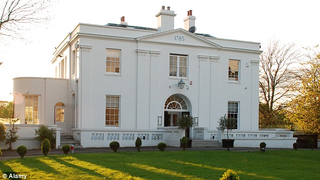 Pricey: Saunders spent £10,000 of her firm's money to book Belair House for her wedding reception