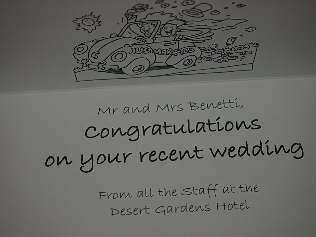 This card from a hotel in the Northern Territory was the only information Mr Pussell had to go off to track them down