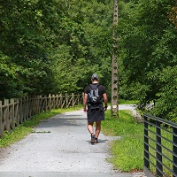 Man walking alone
