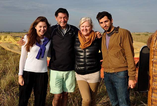Into the wild: BBC news anchor Jon Sopel, wife Linda and their two children