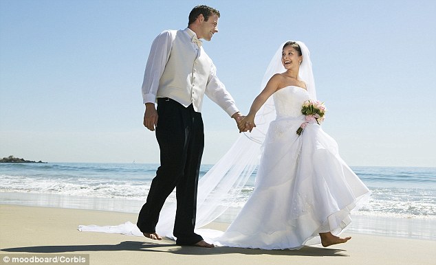 Beach bride: Sri Lanka had long topped the list of favoured countries for an exotic wedding