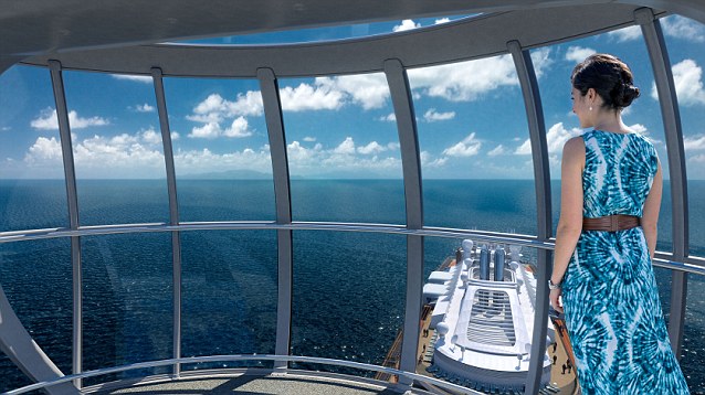 The view from above: Up to 13 passengers at a time will get to experience fabulous panoramic views