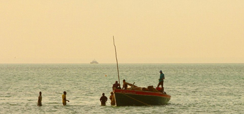 Supplies for Azura are regularly sailed over from the mainland on these boats in the late afternoon, the only reminder that beyond these shores there exists another world