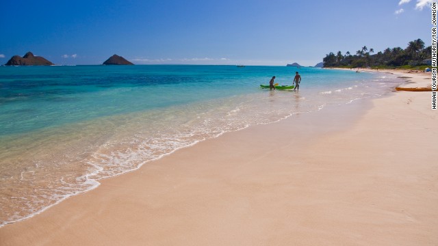 Honeymooners looking for some activity can kayak to two small islands, the Mokuluas, from Lanikai Beach in Oahu, one of Hawaii's best beaches. Hawaii is also home to what we think is the a href='http://travel.cnn.com/explorations/play/worlds-50-best-surf-spots-250983'world's best surf spot/a. 
