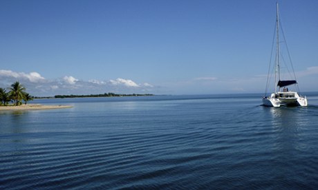 Sailing in Belize