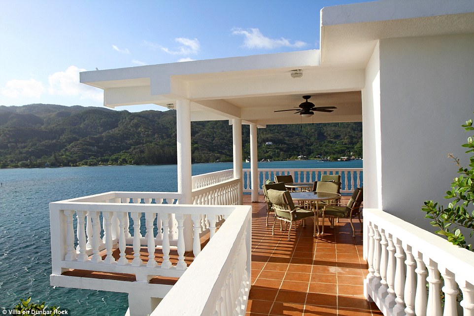 Dine in style: Eat an evening meal at sunset on the rock's balcony area