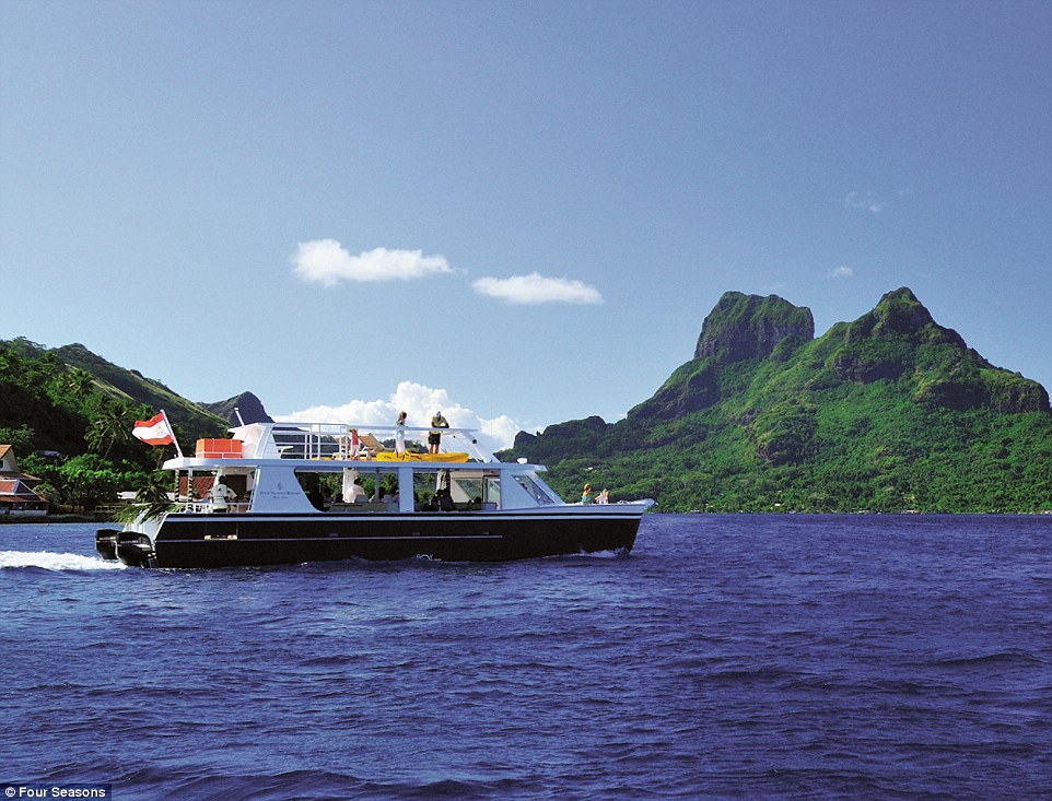 For a celebratory group evening out, Jen and Justin could also rent the hotel's Catamaran. Booking starts at $700 (£448)