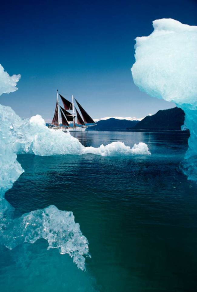 Sailing through the Northwest Passage in Alaska (Picture: Alamy)