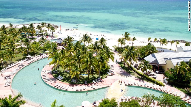 At the Grand Lucayan, movies are shown on a big screen by the pool on Friday and Saturday nights. 