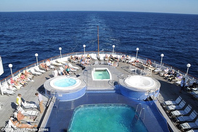 Fred Olsen Cruise Lines said services were up and running and there was 'a good atmosphere' on board