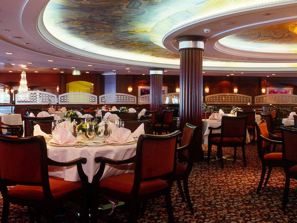PHOTO: The Crystal Serenitys Crystal Dining Room is pictured. 