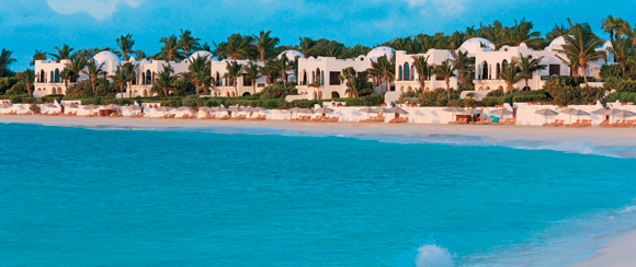 Built in Moroccan architectural style, Cap Juluca is nestled on a mile-long, white-sand beach in Anguilla.