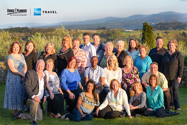 Cruise Planners’ top producers trip in Italy in April 2015 with Cruise Planners co-owners Michelle Fee and Vicky Garcia as well as Kier Matthews, Europe Express and Joe Eastep, Oceania Cruises.