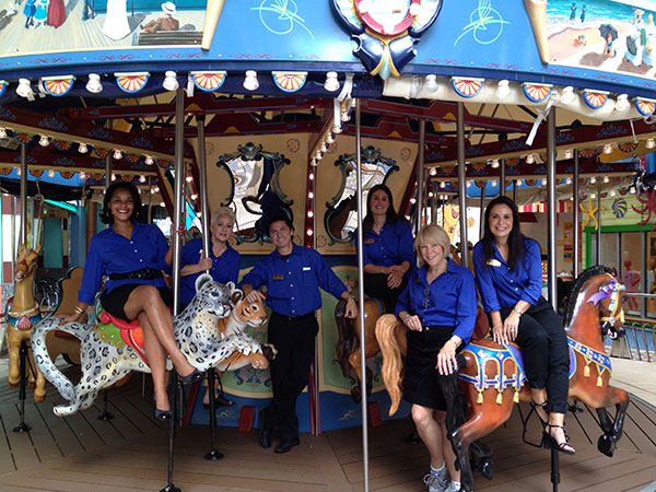 Jo Kling, president, Landry  Kling, Events at Sea, and her team