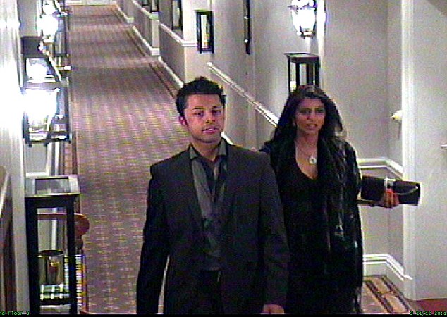 CCTV: Footage taken from the couple's honeymoon hotel in South Africa shows the final hours of Anni Dewani who was murdered in 2010