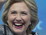 Picture of health: Former Secretary of State Hillary Rodham Clinton waves to the audience at the conclusion of her address to the American Jewish Committee Global Forum in Washington, D.C. on Wednesday. Clinton has been traveling the country, giving speeches since July 2013 - six months after the State Department said she had 'fully recovered' from her accident in December 2012